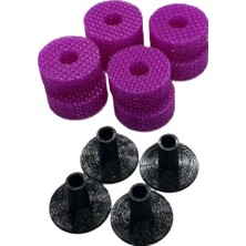 Mottopi Tpu Zil Keçesi Kısa Zil Yatağı, Sert Zil Keçesi -Mor