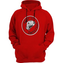 Widi Keep It Twisted Baskılı Kırmızı Sweatshirt