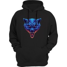 Widi Kurt Baskılı Siyah Sweatshirt