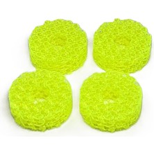 Mottopi G.Dorman 4 Adet Tpu Zil Keçesi Yarı Sert,38/15MM, 50/9mm, 3D Baskı, Uzun Ömürlü-Neon Sarı