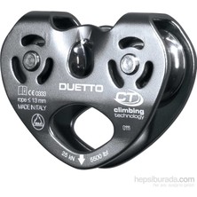 Climbing Technology Ct Duetto Cıftlı Makara 25 Kn 13 Mm Standart Beden Renkli Tırmanış Ekipmanı Andorra Menşeli