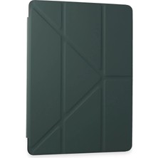 Olmira  Samsung Galaxy T870 Tab S7 11 Kılıf Kalemlikli Mars Tablet Kılıfı - Koyu Yeşil 587455