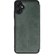 Olmira  Samsung Galaxy A05 Kılıf Flip Cover - Koyu Yeşil 587455