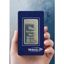50 Gram Külçe Gümüş - 999,9 | Sertifikalı