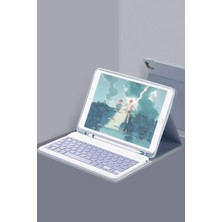 Mrt Global  iPad 10.2 (9.nesil) Kılıf KC01 Smart Klavyeli Tablet Kılıfı - Lacivert 529874