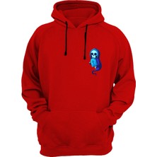 Widi Baskılı Kırmızı Sweatshirt