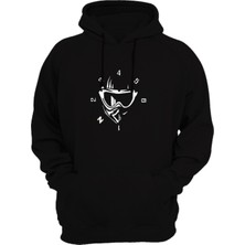 Widi 1N23456 Baskılı Siyah Sweatshirt