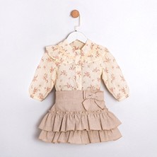 ministok Selly Çıtır Çiçek Desenli Ikili Kız Bebek Takım
