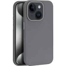 Olmira   15 Kılıf Wonder Deri Magsafe Kapak - Titan Gri 587455