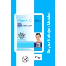 Dermal Aydınlatıcı, Nemlendirici, Sıkılaştırıcı  Beyaz Kolajen Maske 23 gr
