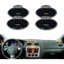 Fkoto Ford Focus 2 Kalorifer Üfleyici Izgara Takımı Krom  4 Adet 2006-2010