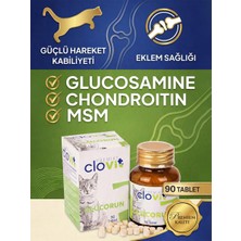 Clovit Kedi Glucorun – Kediler Için Eklem, Kalça & Kemik Glukozamin Takviyesi 90 Tablet