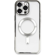 Olmira   16 Pro Max Kılıf Kross Magneticsafe Kapak - Gümüş 587455