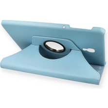 Olmira  Samsung Galaxy T590 Tab A 10.5 Kılıf 360 Tablet Deri Kılıf - Turkuaz 587455