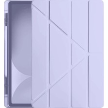 Mrt Global  Samsung Galaxy Tab S10 Fe Plus 13.1 Kalemlikli Hugo Tablet Kılıfı - Açık Mor 529874