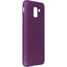 Olmira  Samsung Galaxy J6 Kılıf First Silikon - Mürdüm 587455