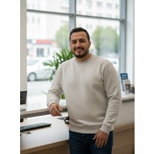 Genel Erkek Basic Yuvarlak Yaka Battal Pike Kazak