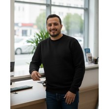 Genel Erkek Basic Yuvarlak Yaka Battal Pike Kazak