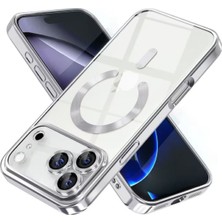 Darkom iPhone 17 Pro Premium Kılıf Magsafe Destekli Kristal Şeffaf Lüks Telefon Kılıfı