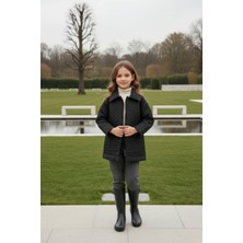 HC Kids Wear Kız Çocuk Trençkot Kapitone Yağmurluk