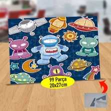 Asilmeydan Gezegende Yaşayan Uzaylılar 99 Parça Puzzle Yapboz Tablo-1042133