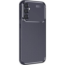 Olmira  Samsung Galaxy S25 Kılıf Auto Focus Karbon Kapak - Lacivert 587455