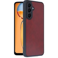 Olmira  Samsung Galaxy S24 Fe Kılıf Aras Deri Kapak - Bordo 587455