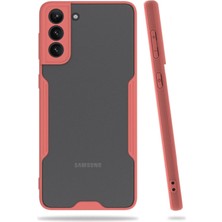 Olmira  Samsung Galaxy S21 Plus Kılıf Platin Silikon - Pembe 587455