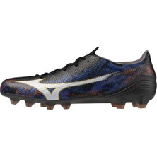 Mizuno Alpha 3 Japan Erkek Krampon Siyah / Mavi