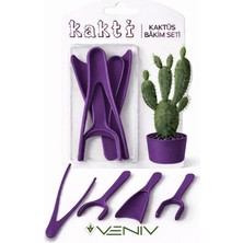 Veniv 4 Parça Kaktüs Bakım Seti & Fide Dikici & Sökücü