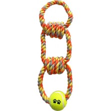 Nunbell Kalın 3 Düğüm Diş Ipi Toplu Köpek Oyuncağı