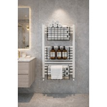 Karteya 3'lü Set 1.kalite Çok Amaçlı Dolap Içi Raf Düzenleyici Askılı Sepet Siyah