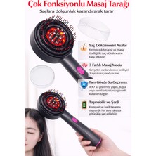 Hairglow Şarjlı Saç Bakım ve Masaj Tarağı - Bakım Yağı Hazneli Islak Kuru Kullanım