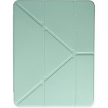 Mrt Global  iPad Pro 12.9 (2021) Kılıf Kalemlikli Mars Tablet Kılıfı - Açık Yeşil 529874