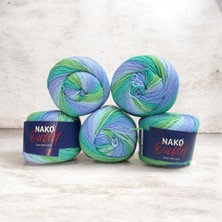 Nako Outlet Ihraç Fazlası  Ebruli El Örgü Ipi 600GR