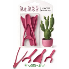 Veniv 4 Parça Kaktüs Bakım Seti & Fide Dikici & Sökücü