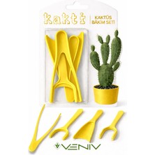 Veniv 4 Parça Kaktüs Bakım Seti & Fide Dikici & Sökücü