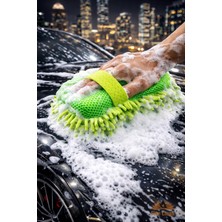 Fine Clean Lüks Oto Yıkama Süngeri ,mikrofiber Makarna Eldiven , Sünger Eldiven ( 1 Adet )