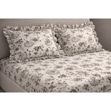 Miruza Ev Tekstil Miruza Fırfrılı Yastıklı Lastikli Çarşaf Seti