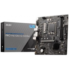 SHN H610M-G Ddr4 3200MHZ 1xvga 1xhdmi 1xdp 1xm.2 USB 3.2 Matx 1700P (12. / 13. ve 14. Nesi̇l Işl