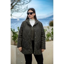 Roxxlen Büyük Beden Cepl Kapitone 2'li Mont