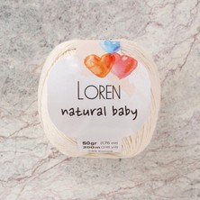 MiraLive Loren Natural Baby Krem El Örgü Ipi - R083 - 33945