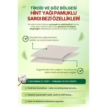 İlaçsız Market Boyun ve Göz Çevresi Hint Yağı Uygulama Bezi – Ayarlanabilir Stoperli & %100 Pamuk