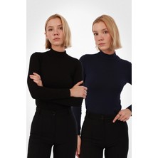 Yade Fashion Kadın Uzun Kol Body 2’li Set