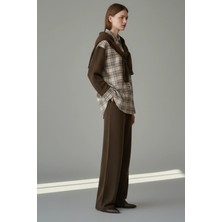 Cemo Ekose Panel Detaylı Triko Gömlek ve Pantolon Takımı