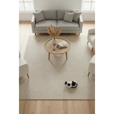 Santiva Home Bej Sisal Yolluk – Pamuk Taban, Kaymaz, Toz Tutmaz, Modern & Yıkanabilir