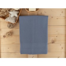 Baveno Home Pamuklu 110X160 cm Waffle Dokulu Fonksiyonel Pike Banyo Havlusu Baveno