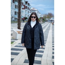 Roxxlen Büyük Beden Cepl Kapitone 2'li Mont