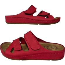 Mulex 1801 Kadın Kırmızı Ortopedik Terlik