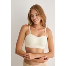 Balensiz Çıkarılabilir Pedli Straplez Dikişsiz Lazer Sütyen